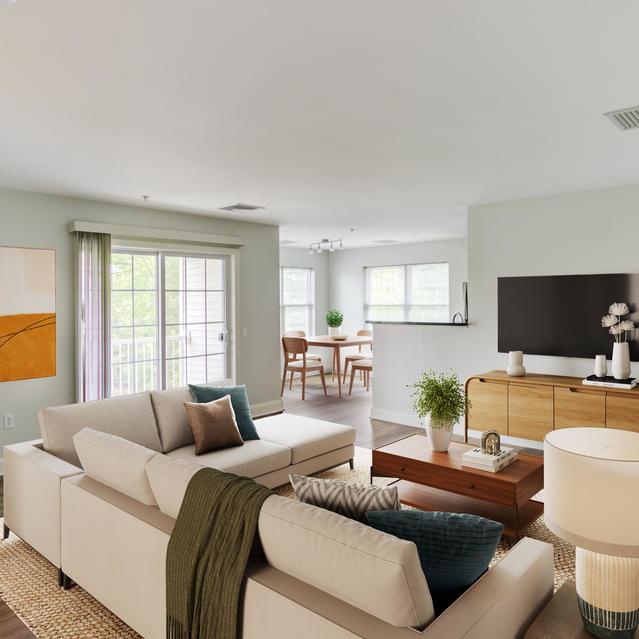 Heritage at Bedford Springs - Spacious Living Room with TV